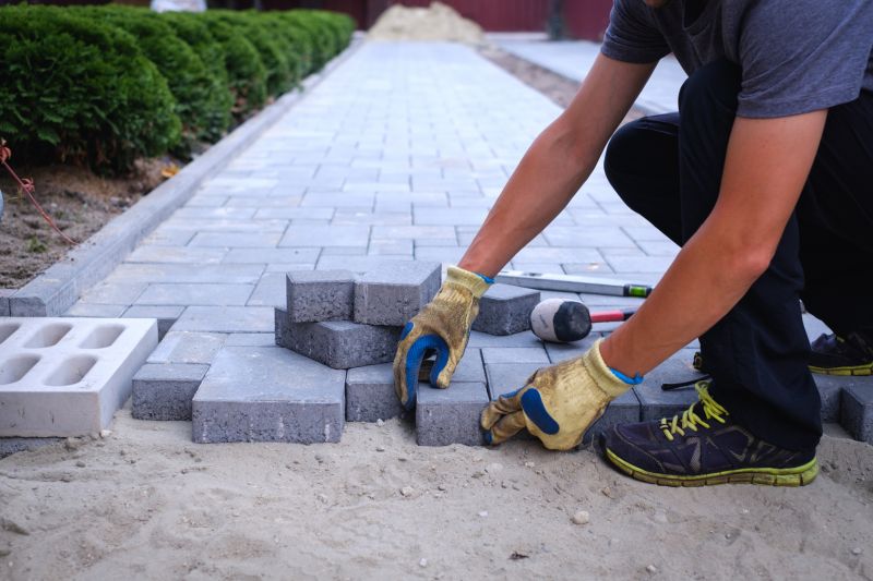 Pavers Installation Site